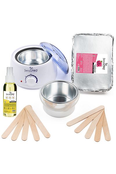 SensoPRO Milano Rose Traditional Waxing Kit, 1 Kg