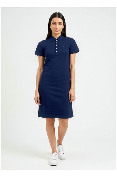 Nautica Short sleeve Premium Cotton Knee length Dress
