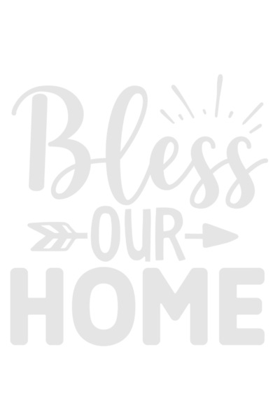StoryGift Romania Sticker Exterior cu mesajul in engleza "Bless our home" - b...
