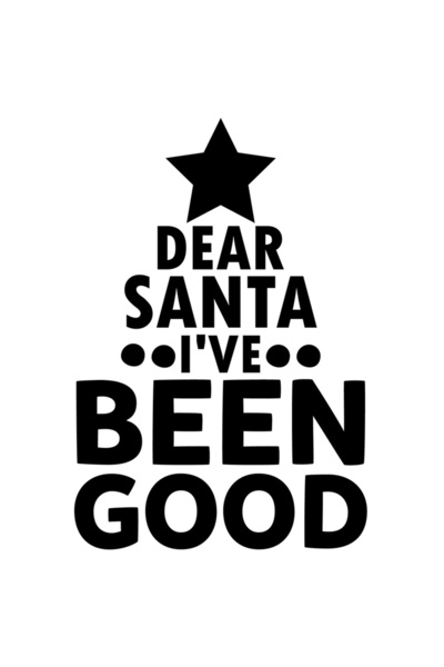 StoryGift Romania Sticker Eticheta 40CM Exterior cu mesajul "Dear Santa, I've...
