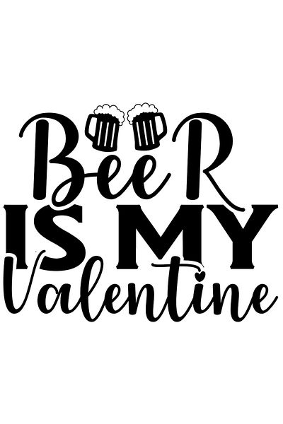 StoryGift Romania Sticker Eticheta 40CM Exterior pentru consumatorii de bere cu mesajul "Beer is my Valentine" -