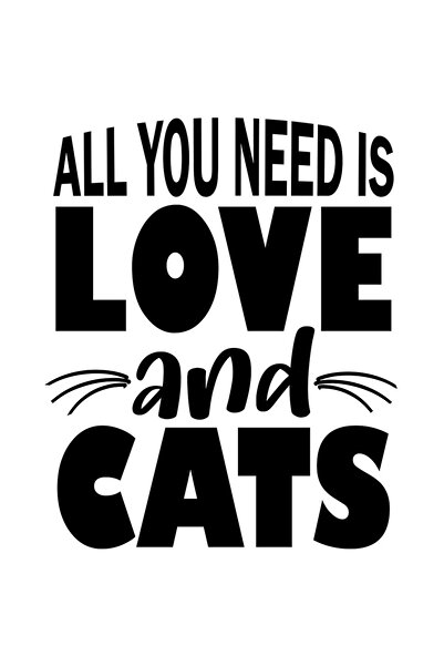 StoryGift Romania Sticker Exterior Pentru Iubitorii De Pisici Cu Textul In En...