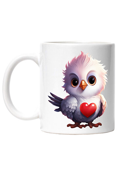 StoryGift Romania Cana cu un puisor care are o inimioara vizibila la piept | ...