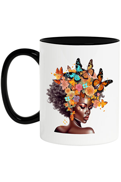 StoryGift Romania Cana cu o femeie de culoare | draguta | ilustratie | afro |...