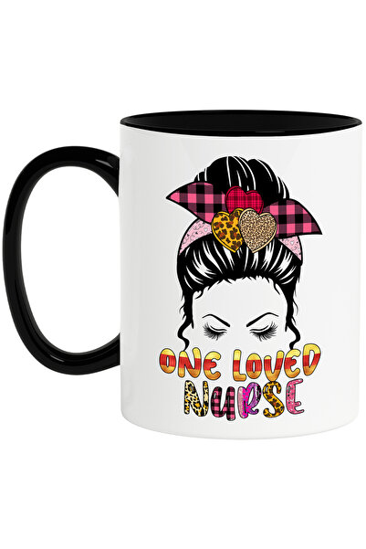 StoryGift Romania Cana cu mesajul "One loved nurse", profesie, ilustratie, mu...