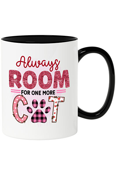 StoryGift Romania Cana cu mesajul "Always room for one more cat", mereu loc p...