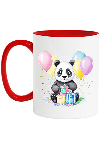StoryGift Romania Cana cu un ursulet Panda care a primit cadouri | vesel | ab...