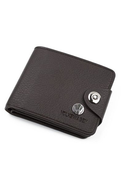OEM Men's wallet, Volkswagen model, Brown, snap closure