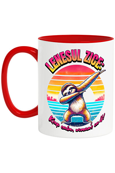 StoryGift Romania Cana Animal Lenes Vesel Text Haios Lenesul zice Keep Calm W...