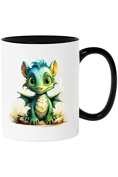 StoryGift Romania Cana cu un dragonas verde | ilustratie | vesel | jucaus | c...