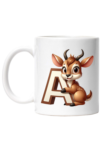 StoryGift Romania Cana cu o antilopa cu litera "A", ilustratie, pentru copii,...