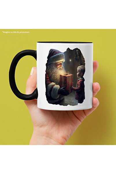 StoryGift Romania Cana Cu Mos Craciun care da Un Cadou unui Copil, Iarna, Fam...