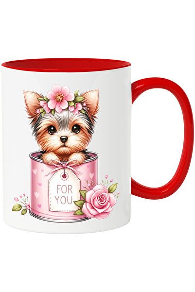 StoryGift Romania Cana cu un catelus blanos de talie mica | ilustratie | iese...