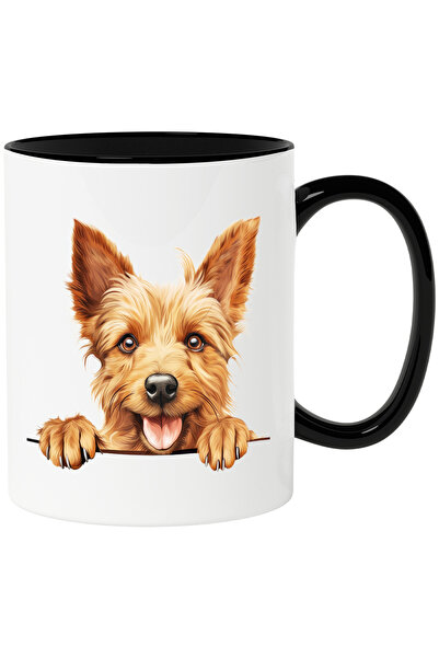 StoryGift Romania Cana cu un catel fericit care se uita peste gard | ilustrat...