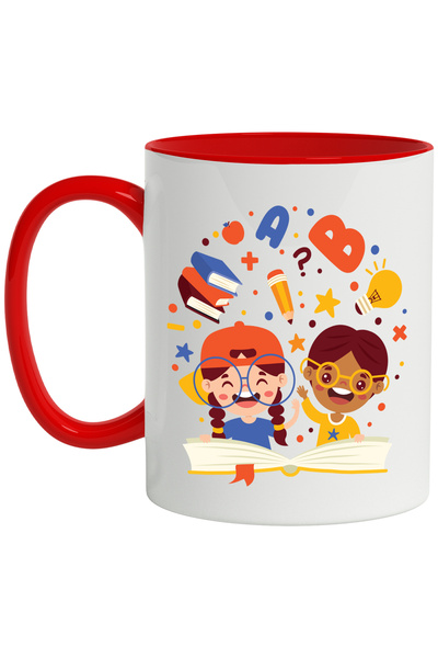 StoryGift Romania Cana Cu Copii, Carti, Stele, Zmeu, Mar, Matematica, Litere,...