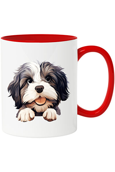 StoryGift Romania Cana cu un catel vesel | ilustratie | blanos | talie mica |...