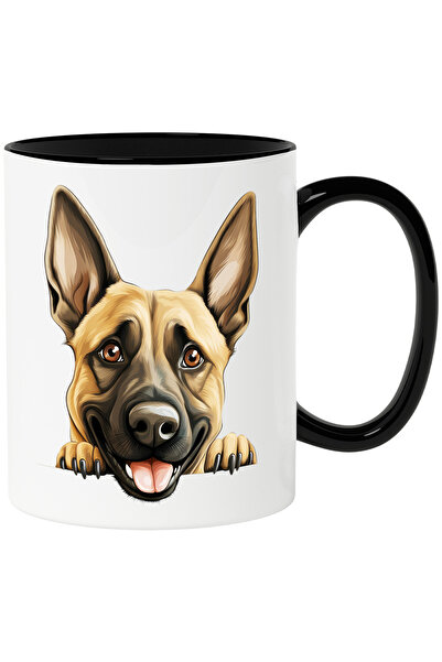 StoryGift Romania Cana cu un caine lup care se uita peste gard | ilustratie |...