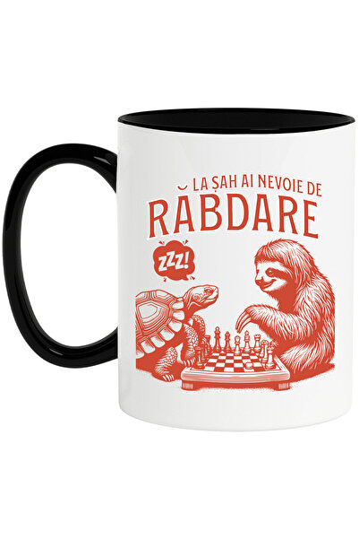 StoryGift Romania Cana cu Jucatori De Sah Animal Lenes Si Broasca Testoasa Te...