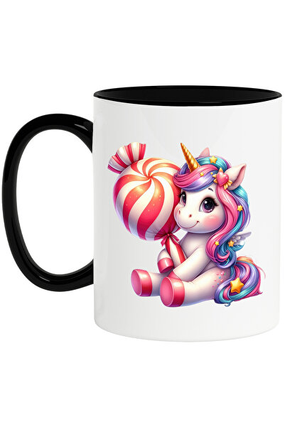 StoryGift Romania Cana cu un unicorn care are o bomboana, ilustratie, dulce, ...