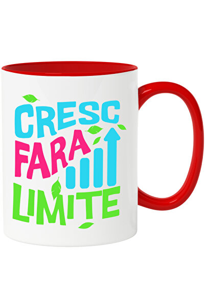 StoryGift Romania Cana cu Sageata Pozitiva Text Cresc Fara Limite Motivationa...