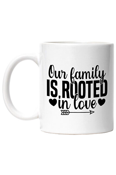 StoryGift Romania Mug with the message that our family is rooted in love -, W...