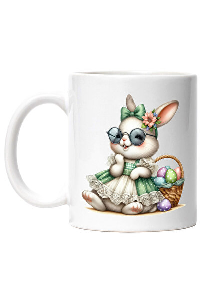 StoryGift Romania Cana cu o iepuroaica in rochita verde | ilustratie | imbujo...
