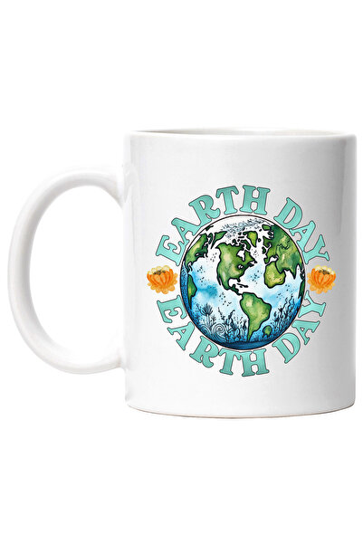 StoryGift Romania Cana cu planeta Pamant cu mesajul "Earth day, Earth day", z...