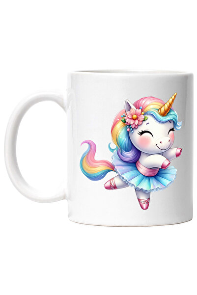 StoryGift Romania Cana cu un unicorn care danseaza, ilustratie, balet, fusta,...