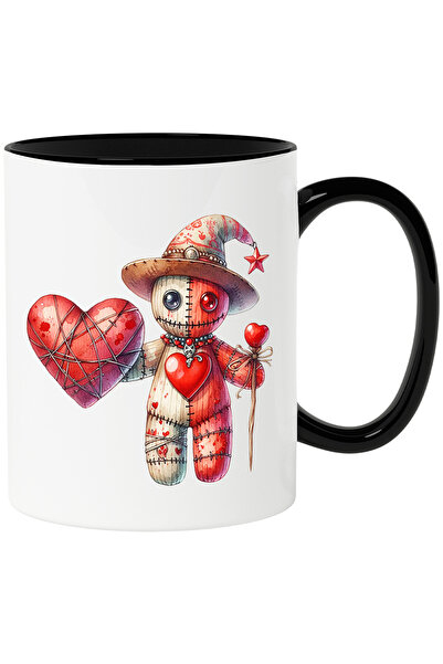 StoryGift Romania Cana cu o papusa din carpe care tine o inima | ilustratie |...