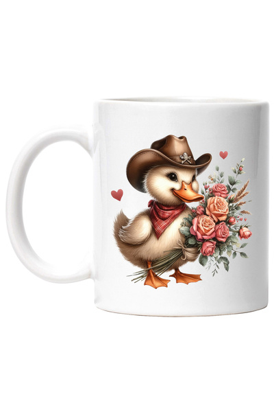 StoryGift Romania Cana cu o rata cu palarie de cowboy | ilustratie | Vestul S...