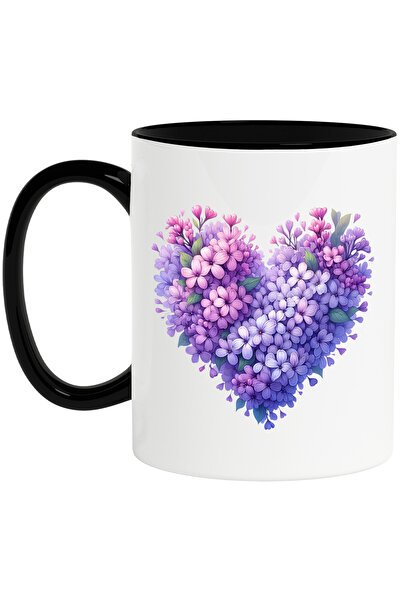 StoryGift Romania Cana cu o inima facuta din floricele de liliac, ilustratie,...