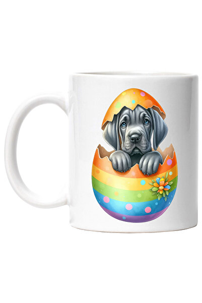 StoryGift Romania Cana cu un catel gri care iese dintr-un ou spart | ilustrat...