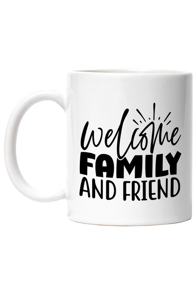 StoryGift Romania Cana cu textul in engleza "Welcome, family and friend" - bu...