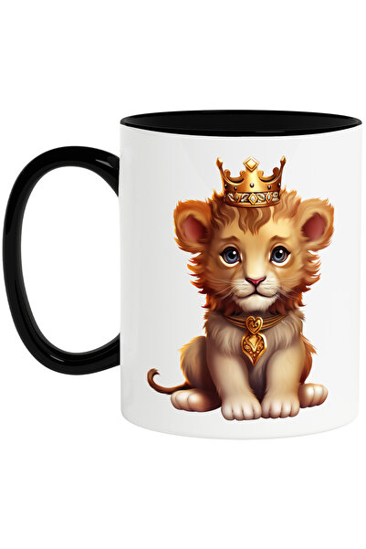 StoryGift Romania Cana cu un pui de leu care poarta o coroana regala | ilustr...