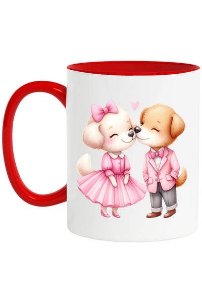 StoryGift Romania Cana cu o catelusa si un catelus | ilustratie | apropiere |...
