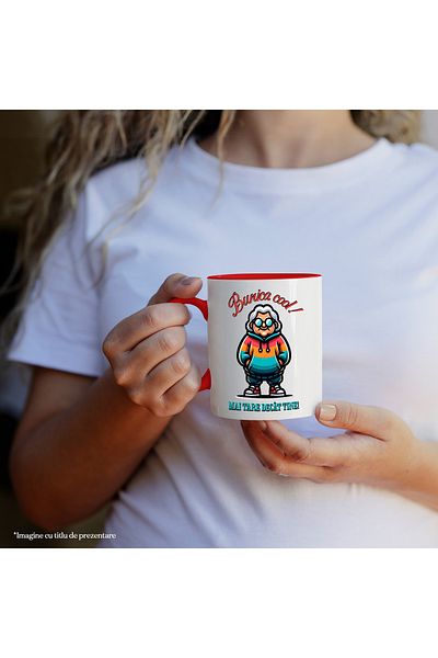 StoryGift Romania Mug Old Woman with Sunglasses Text Grandma Cool Tougher Than You, 33, With ,STG.