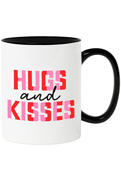 StoryGift Romania Cana cu textul in engleza "Hugs and kisses" - imbratisari s...
