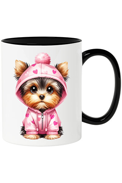 StoryGift Romania Cana cu un catel blanos de talie mica | ilustratie | poarta...