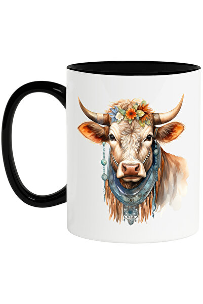 StoryGift Romania Cana cu o vacuta serioasa, ilustratie, curioasa, simboluri,...