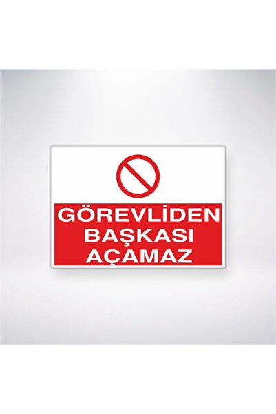 Reysa Tasarım لا يمكن لأحد غير المسؤول أن يفتح ملصق 20X28 سم