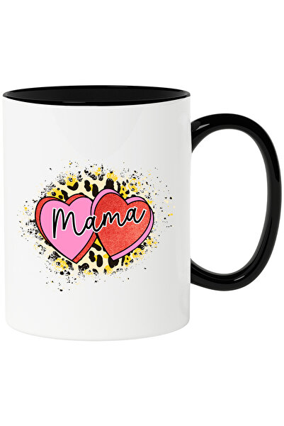 StoryGift Romania Cana cu mesajul "Mama", ilustratie, mama, 2 inimioare, blan...