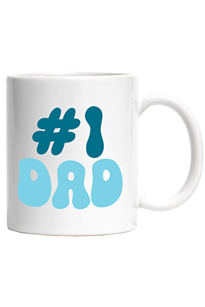 StoryGift Romania Cana cu Mesajul in Engleza Number One Dad, Tata pe Primul L...