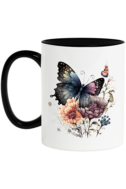 StoryGift Romania Cana cu un fluture | ilustratie | buline | floricele | natu...