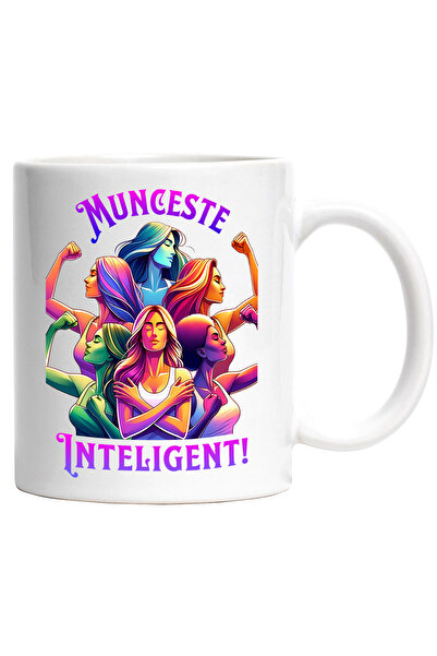 StoryGift Romania Cana Femeie Sportiva Zen Text Motivational Munceste Intelig...