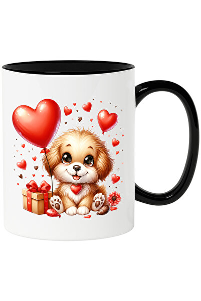 StoryGift Romania Cana cu un catelus vesel | jucaus | ilustratie | baloane in...