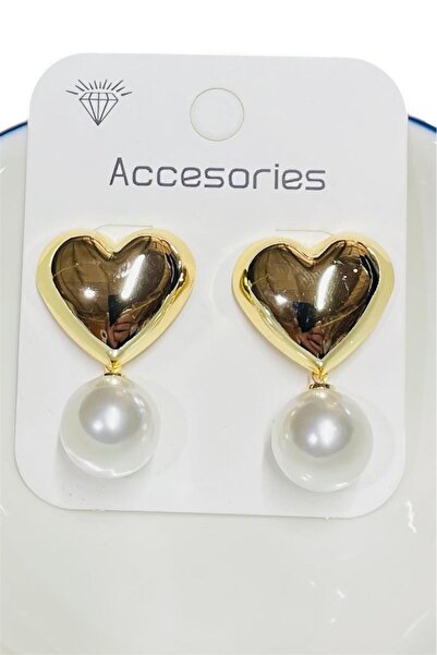 TRENDTAKI incili kalp sallantılı gold kaplama 300