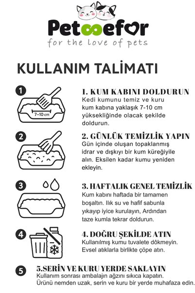 Petefor 20 KG Aktif Karbonlu Yeni Nesil Organik Kedi Kumu X2 Adet