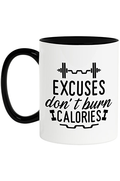 StoryGift Romania Cana cu mesaj motivational in engleza "Excuses don't burn c...