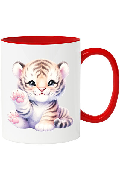 StoryGift Romania Cana cu un pui de tigru vesel | ilustratie | jucaus | ridic...
