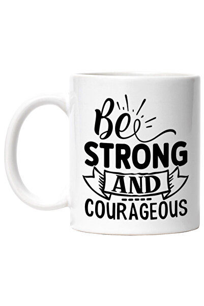StoryGift Romania Cana cu mesajul motivational "Be strong and courageous" - f...